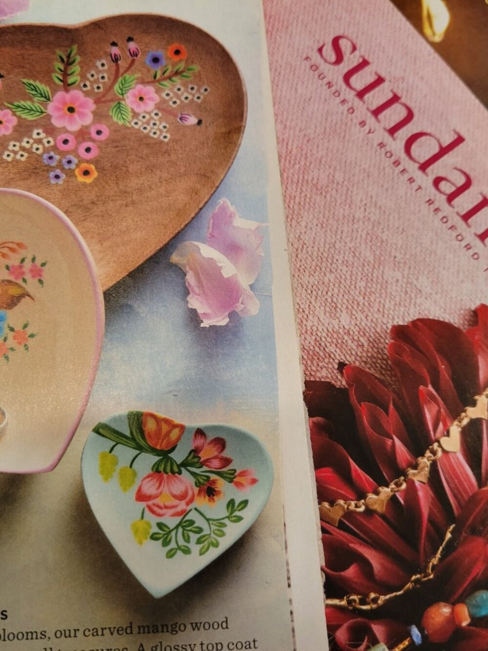 FREE Sundance Catalog $48 heart jewelry trinket dish with minimum purchase $119